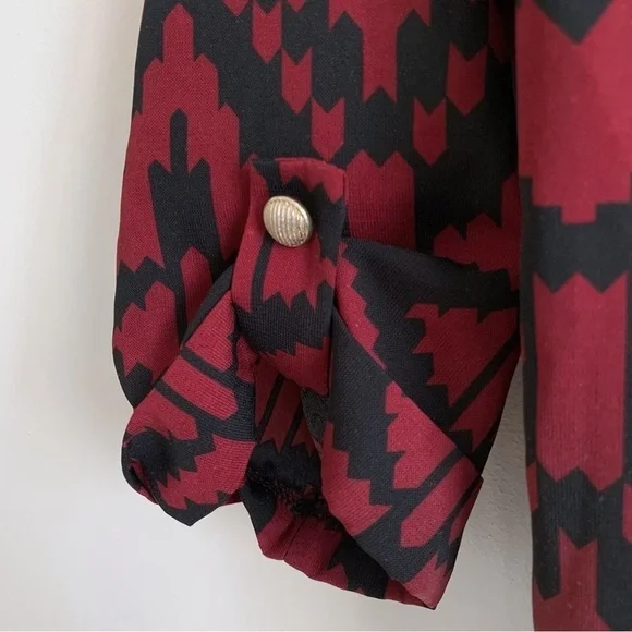 Everly Aztec Patterned Blouse - Picture 4 of 6